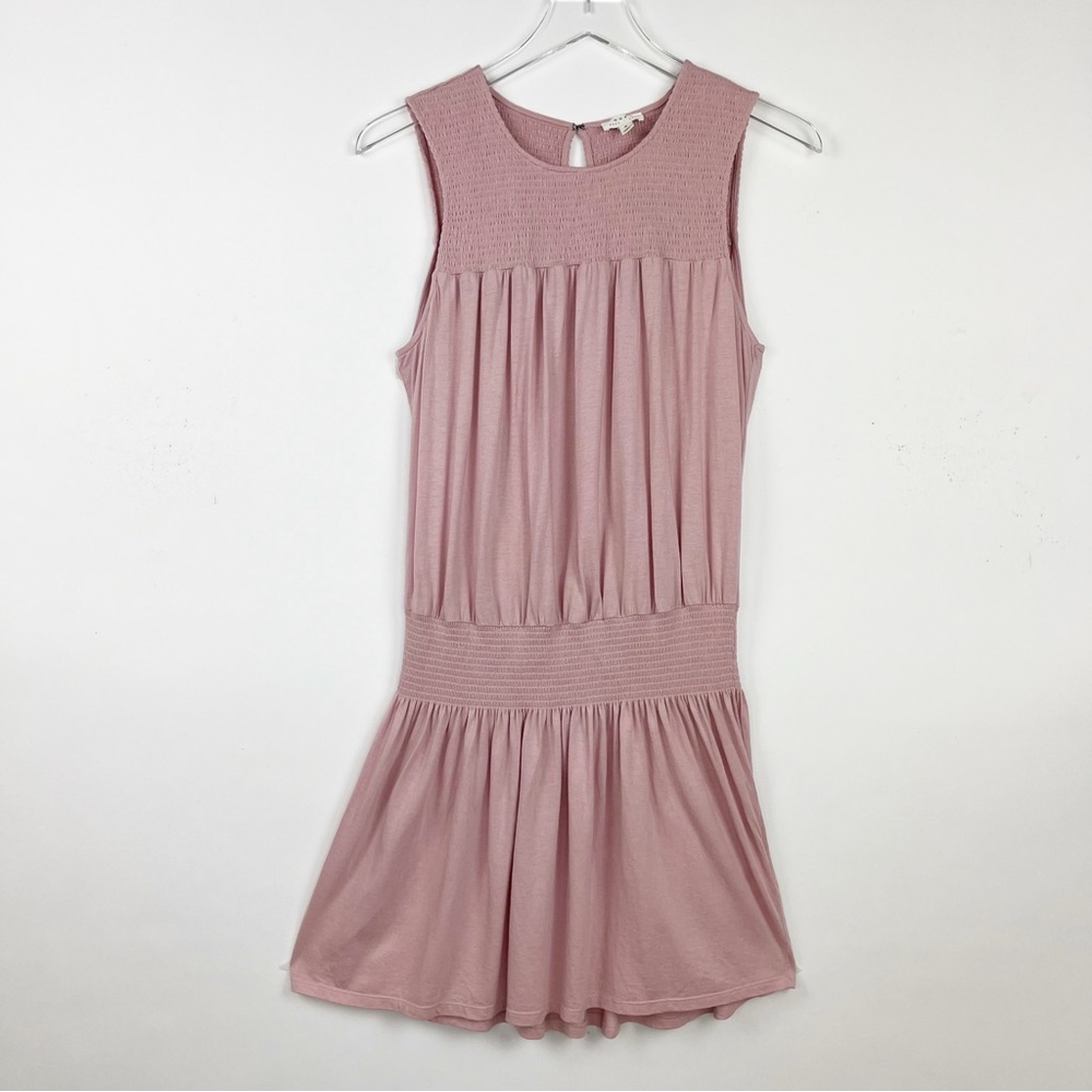 Joie Soft Pink Cotton Modal Sleeveless Dress Top